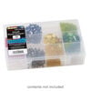 Organizer box, The Beadery®, 1pkg1, plastic, clear, 7-1/2 x 5 x 1-1/2 inches with 12 fixed compartments (2173). image number 0