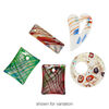 Focal mix, lampworked and millefiori glass, mixed colors, 41x32mm-61x51mm mixed shape. Sold per pkg of 5. image number 1