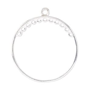 Focal, sterling silver, 36x32mm ring. Sold individually.