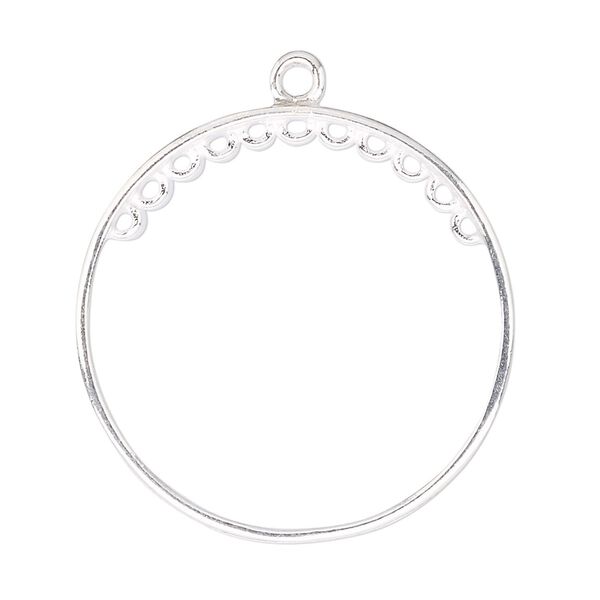 Focal, sterling silver, 36x32mm ring. Sold individually. image number 0