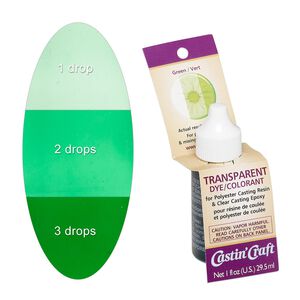Dye, Castin' Craft&reg;, green. Sold per 1-fluid ounce bottle.