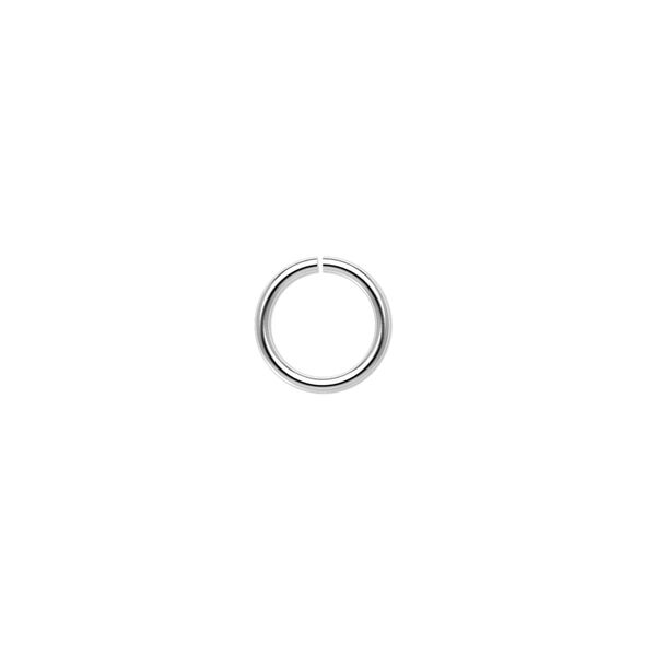 Jump ring, sterling silver, 9mm round, 7mm inside diameter, 18 gauge. Sold per pkg of 20. image number 0
