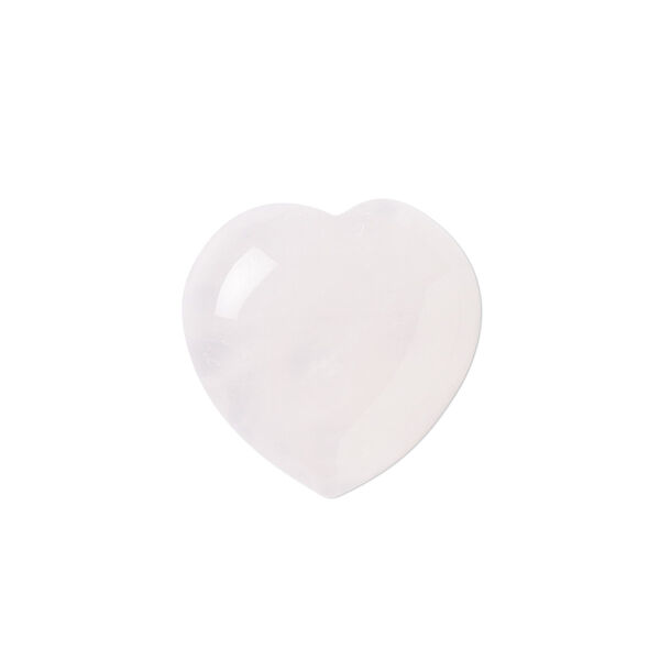 Cabochon, rose quartz (natural), 20x20mm calibrated heart, B- grade, Mohs hardness 7. Sold individually. image number 0