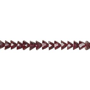 Rhodolite garnet 1pkg1, hand-cut faceted cone bead natural 14 inch 4x3mm-5x3mm
