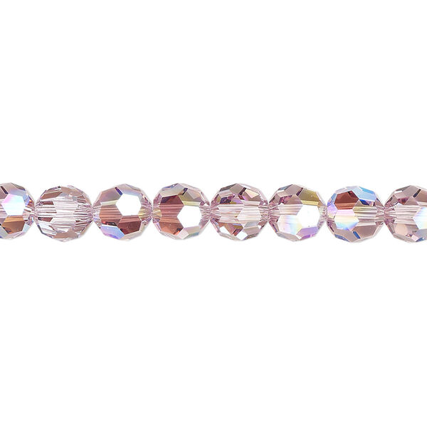 Bead 12pk light amethyst shimmer, Crystal Passions® 6mm round 5000 image number 0