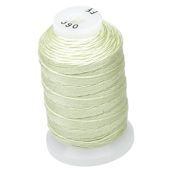 Thread, Purely Silk™, light green, size FF. Sold per 115-yard spool. image number 0