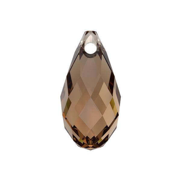 Briolette 1pkg144 light smoked topaz, Swarovski® ReCreated™, 11x5.5mm pendant drop 6010 image number 0