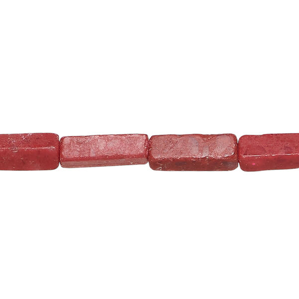 "Coral" 1pkg1, square tube bead 15 inch 12x4mm-14x5mm image number 0