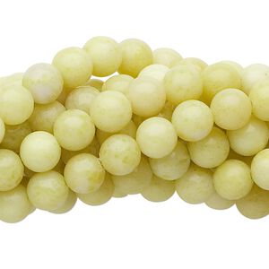Peridot "jasper" 1pkg10, round bead natural 15.5-16 inch 6mm