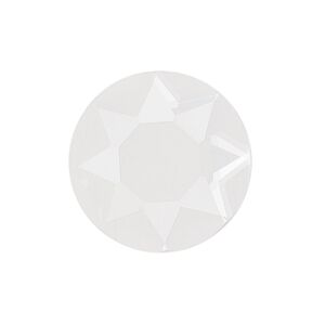 Cabochon, glass, transparent clear, 25mm non-calibrated faceted round. Sold individually.