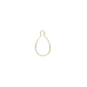 Drop, Wrap-Tite®, 14Kt gold, 10x7mm pear setting. Sold individually.
