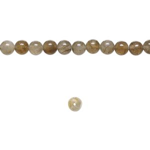 Labradorite 1pkg1, hand-cut round bead natural 15.5-16 inch 4mm