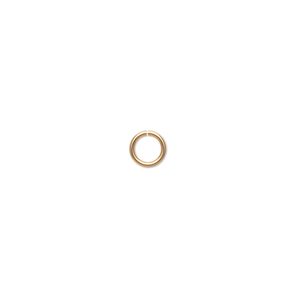 Jump ring, 14Kt gold-filled, 5.5mm round, 3.8mm inside diameter, 19 gauge. Sold per pkg of 20.