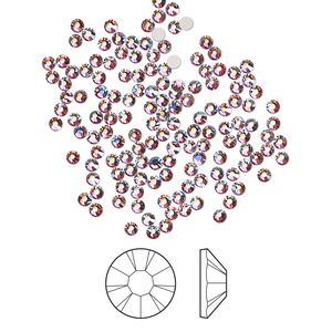 Flat back 144pk mesmera AB foil back, Preciosa MAXIMA Czech crystal rhinestone 1.7-1.9mm chaton rose round SS5