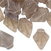 Bead, glass, transparent smoke, 19x15mm kite. Sold per pkg of 50. image number 0