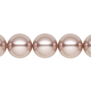 Pearl 1pkg100 vintage rose, Swarovski&reg;, 12mm round 5810