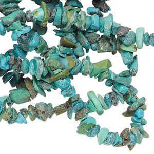 Turquoise 1pkg1, chip bead 33 inch mini