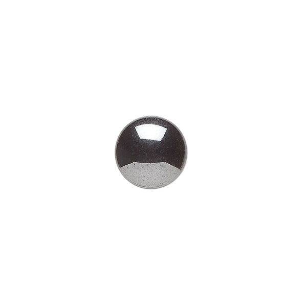 Cabochon, Hemalyke™ (man-made), 10mm calibrated round. Sold per pkg of 10. image number 0