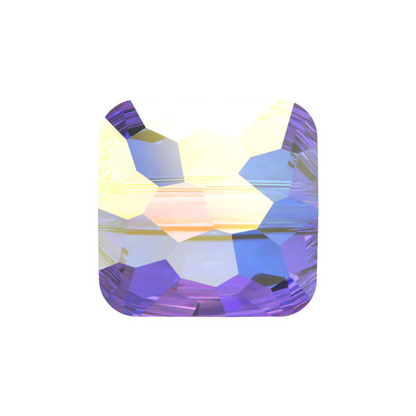 Bead 1pkg288 crystal AB, Swarovski®, 6mm puffed square 5035 image number 0