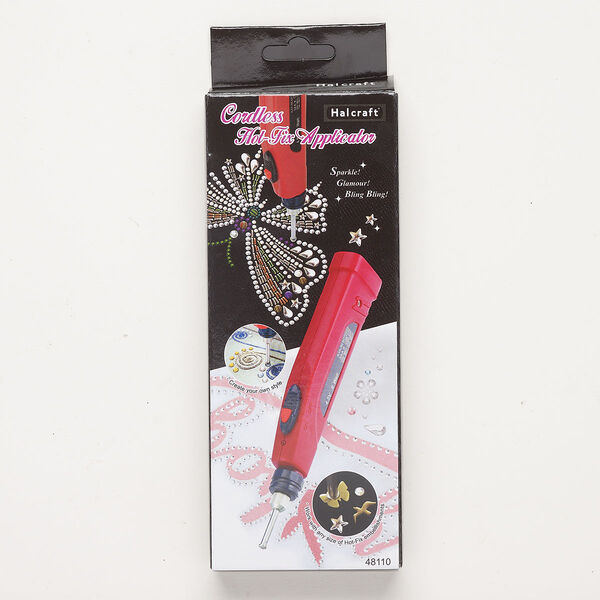 Tool 1pkg1, steel / plastic, red / black / silver, 7-1/4 inches cordless hotfix applicator. image number 0