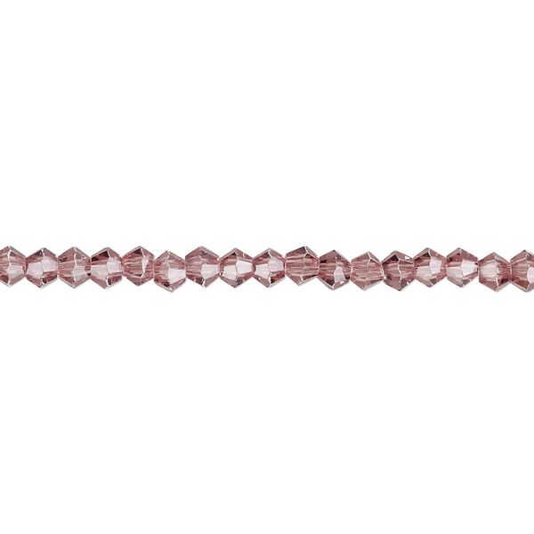 Bead 1pk 16 facets transparent medium purple, Celestial Crystal® 3mm bicone 15.5-16 inch image number 0