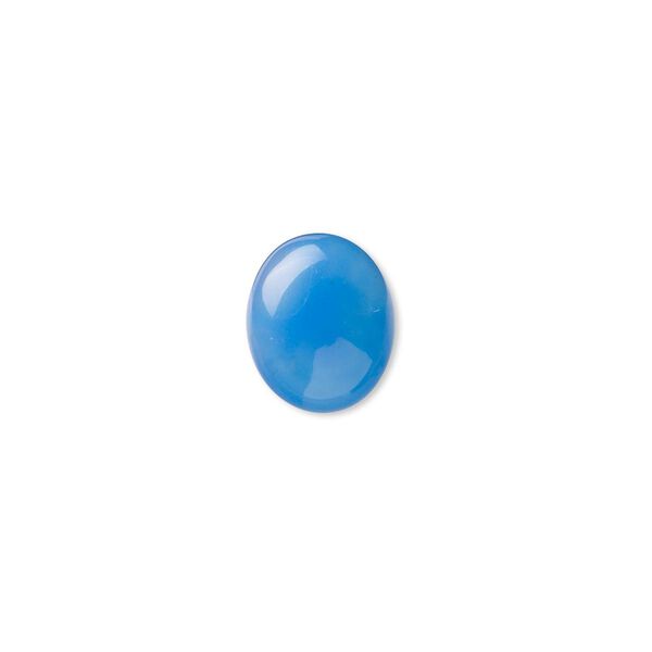 Blue agate 1pkg6, calibrated oval cab 12x10mm image number 0
