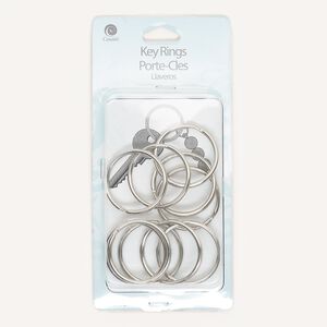 Split ring, steel, 32mm round, 27mm inside diameter. Sold per pkg of 10.