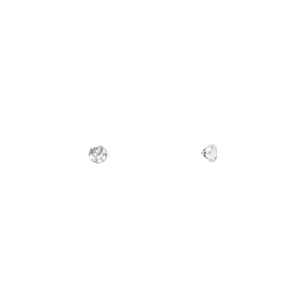 Gem, cubic zirconia, white, 2.25mm faceted round, Mohs hardness 8-1/2. Sold per pkg of 20. image number 0