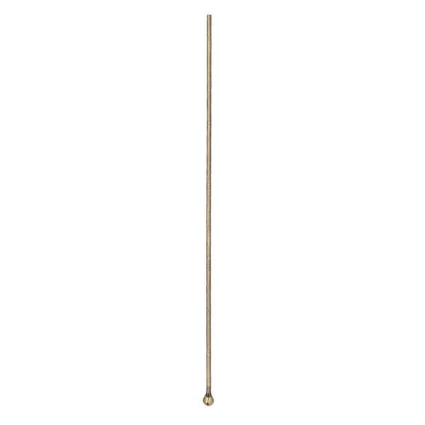 Head pin 1pkg100 gold-plated, 2 inch / 1.5mm ball tip, 23 gauge brass antique image number 0