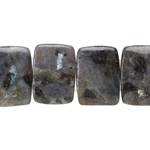 Blue labradorite 1pkg1, rectangle bead natural 8 inch 18x13mm