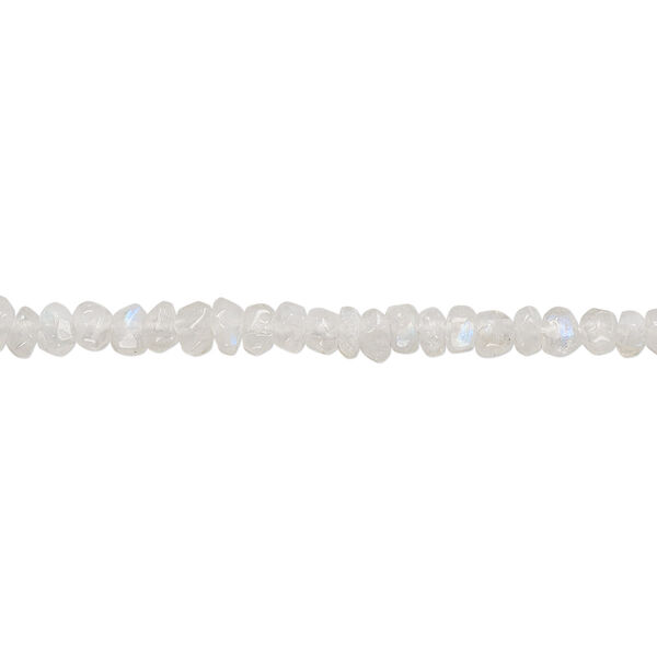 Rainbow moonstone 1pkg1, hand-cut faceted rondelle bead natural C- grade, 13 inch 3x1mm-4x3mm image number 0