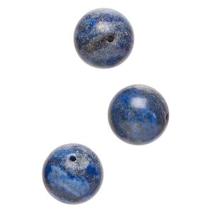 Lapis lazuli 1pkg3, round bead natural 14mm
