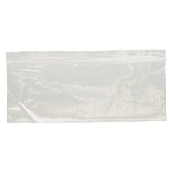 Bag, Tite-Lip™, plastic, clear, 8x3-inch side zip. Sold per pkg of 1,000. image number 1