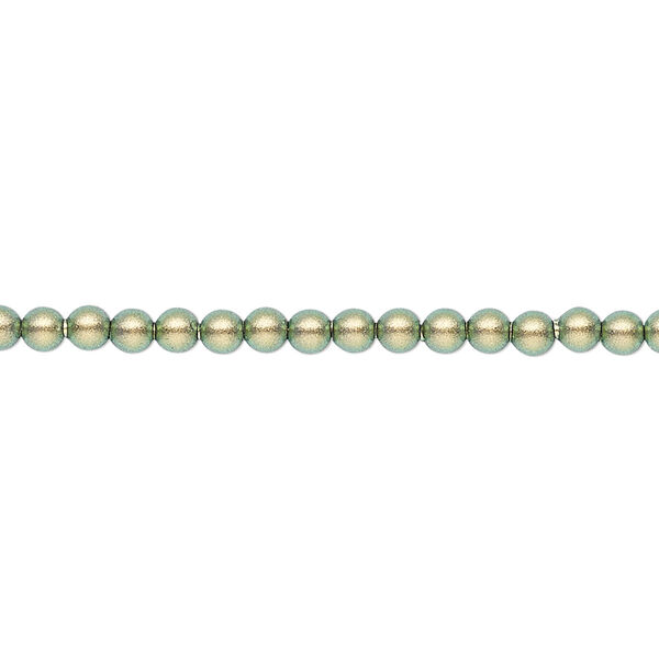 Pearl 1000pk iridescent green, Swarovski® 3mm round 5810 image number 0