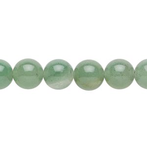 Green aventurine 1pkg1, round bead natural 15.5-16 inch 10mm