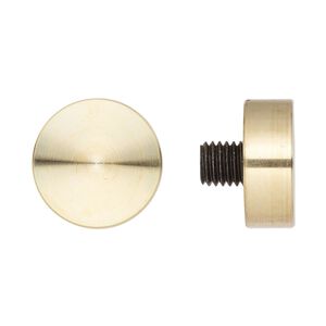 Replacement stamping head, ImpressArt® Ergo-Angle™, brass and steel, 1-1/8 inch round. Sold individually.