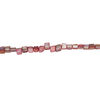 Mother-of-pearl shell 1pkg1, triangle tube bead 15 inch rhubarb 7x6mm-13x9mm image number 1