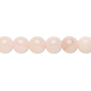 Peach quartz 1pkg1, round bead natural 15.5-16 inch 8mm