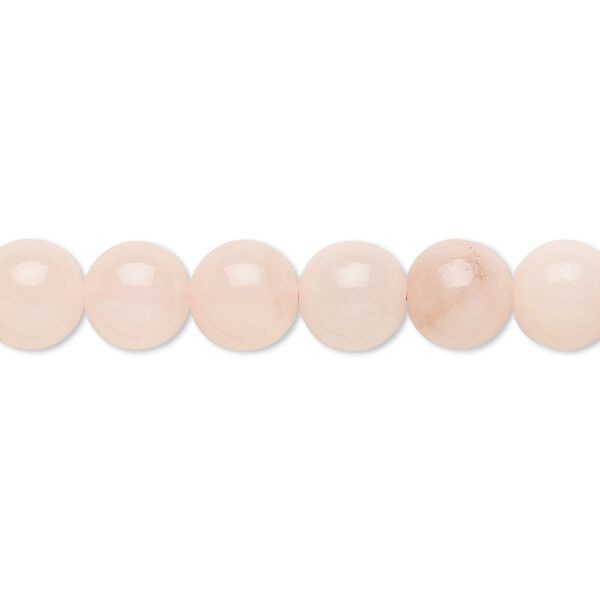 Peach quartz 1pkg1, round bead natural 15.5-16 inch 8mm image number 0