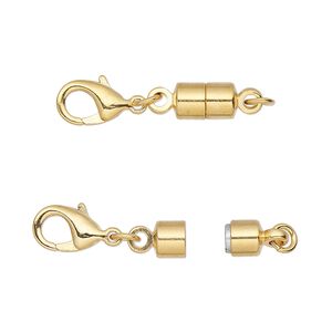 Clasp magnetic 1pkg1 converter gold-plated, 25x6mm, brass Magna Clasp™ 1-strand