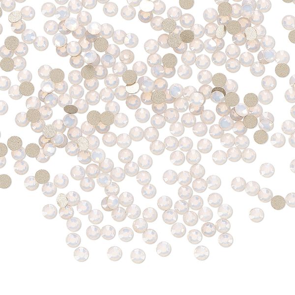 Flat back 144pk rose opal foil back, Preciosa MAXIMA Czech crystal rhinestone 2.1-2.3mm chaton rose round SS7 image number 0