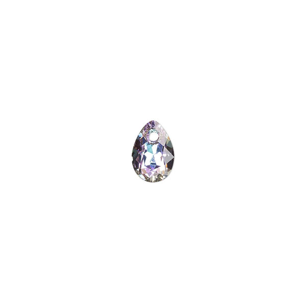 Drop 4pk crystal vitrail light P, Crystal Passions® 9x6mm pendant pear cut 6433 image number 0
