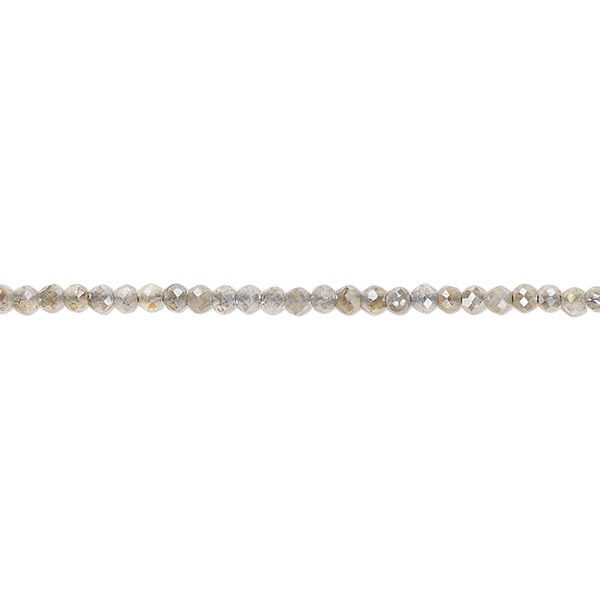 Bead, labradorite (coated), luster, 2mm hand-cut faceted rondelle, B grade, Mohs hardness 6 to 6-1/2. Sold per 13-inch strand. image number 0