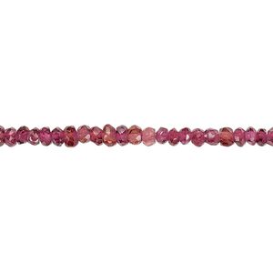 Garnet / rhodolite garnet 1pkg1, hand-cut faceted rondelle bead 13 inch 2x2mm-3x2mm