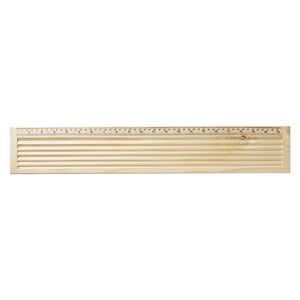 Bead board, wood 1pkg1, 22 x 4 x 1/2 inch rectangle.
