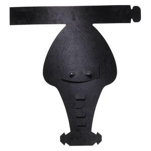 Display, foldable, necklace and earring, acrylic, flocked black, 8-3/4 x 8-1/2 x 3-1/2 inches assembled. Sold individually.