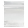 Bag, Tite-Lip™, plastic, clear and white, 2-inch top zip with block. Sold per pkg of 100. image number 1