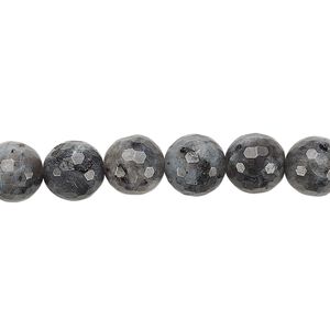 Blue labradorite 1pkg1, faceted round bead natural 8 inch 8mm