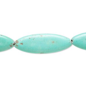 Magnesite 1pkg1, flat oval bead 15 inch 29x10mm-30x10mm