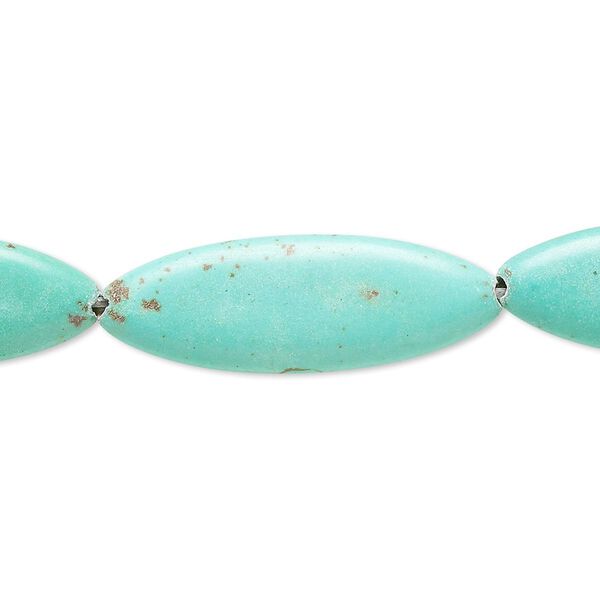 Magnesite 1pkg1, flat oval bead 15 inch 29x10mm-30x10mm image number 0